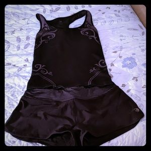 Cute black short & tankini bathing suit